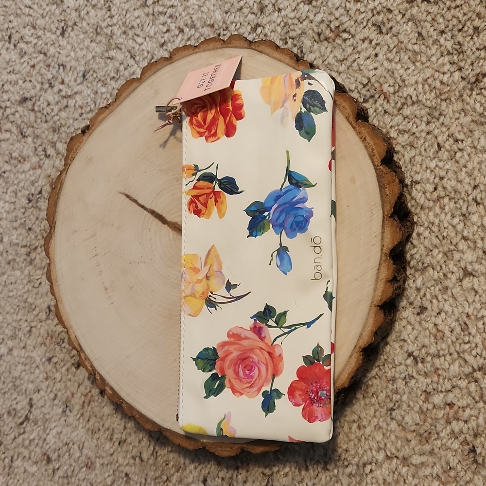 Ban.do Floral Design Get it Together Pencil Pouch NEW